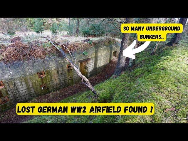 Lost German WW2 Luftwaffe airfield found. AMAZING 2 floors bunker !