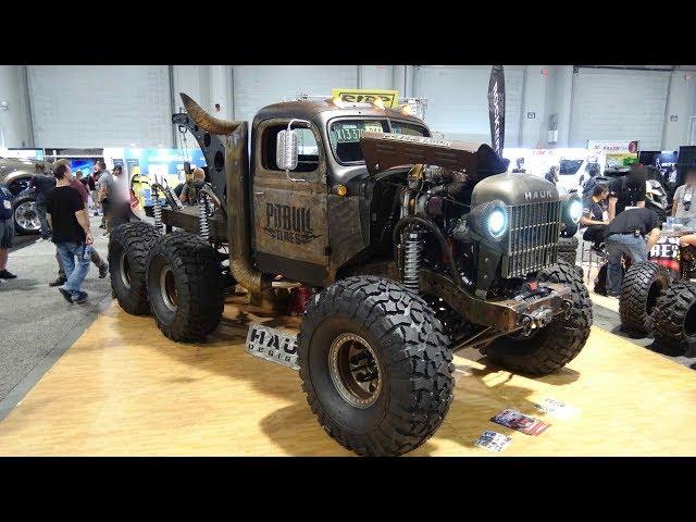 1946 Dodge Power Wagon 6X6 with Compound Turbos on a Cummins Diesel Drives into SEMA