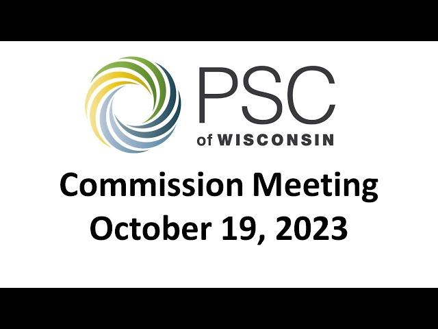 PSC Commission Meeting 10/19/2023