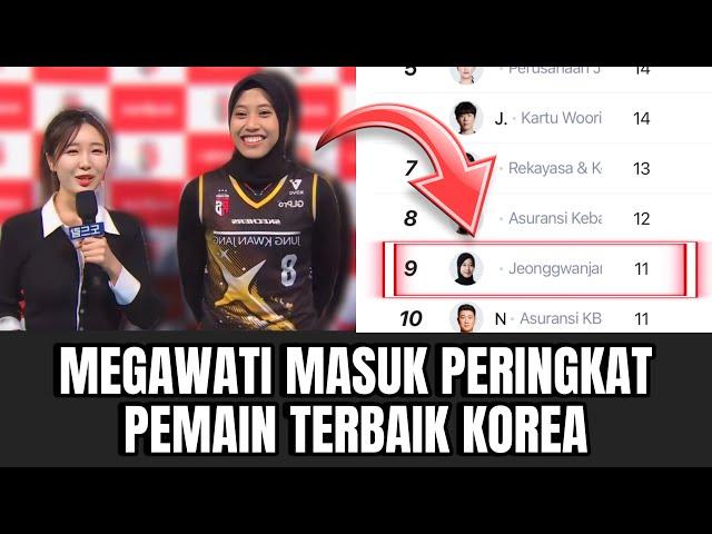 NAVER MEGAWATI MASUK 10 PEMAIN TERBAIK V-KOREA