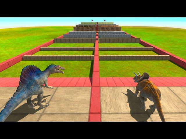 Carnivore Dinosaurs And Herbivore Dinosaurs Race - Animal Revolt Battle Simulator