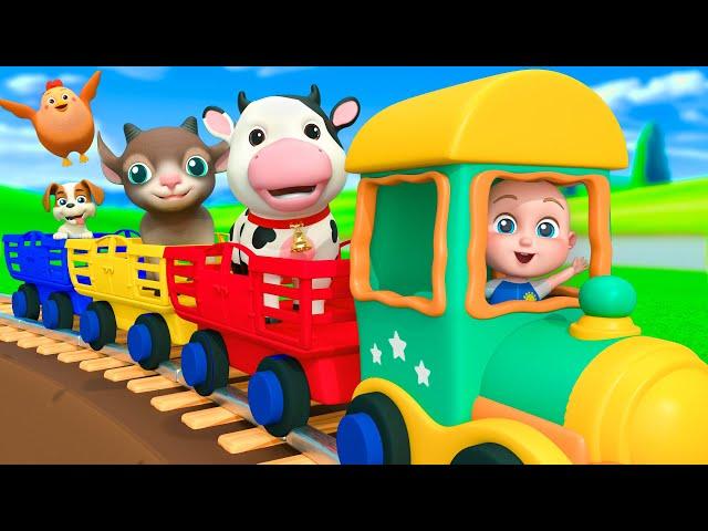 Train Choo Choo Song | Funny Animal Videos | Super Sumo Nursery Rhymes & Kids Songs
