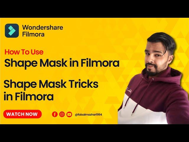 How To Use Shape Mask in Filmora   Shape Mask Tricks in Filmora - Filmora Tutorial