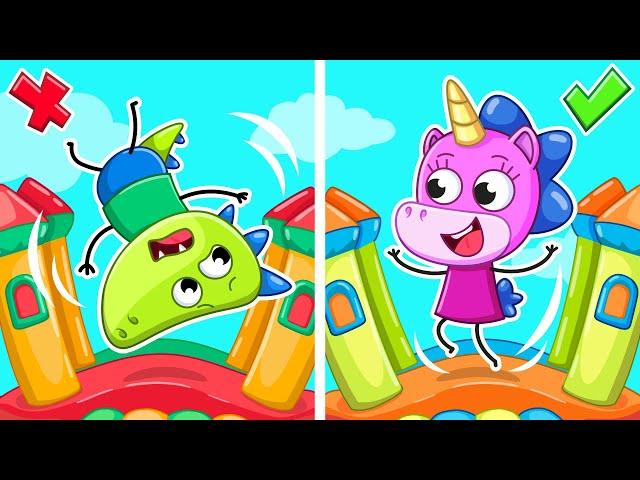 О, нет! Играй Безопасно! | Малыши в Парке Развлечений ‍️ | Крошка Мими