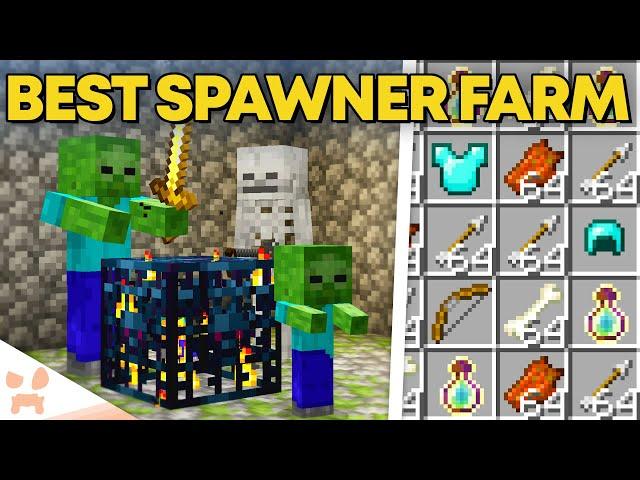 NEW BEST MINECRAFT 1.21 SPAWNER XP FARM | Bedrock & Java, Extra Loot