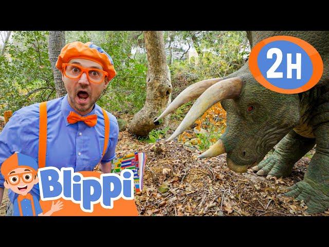 Blippi and the Big Dinosaur | Blippi | Kids Songs | Moonbug Kids