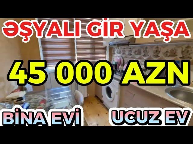 Mərkəzdə Əşyalı Gir Yaşa Ucuz Mənzil Satilir