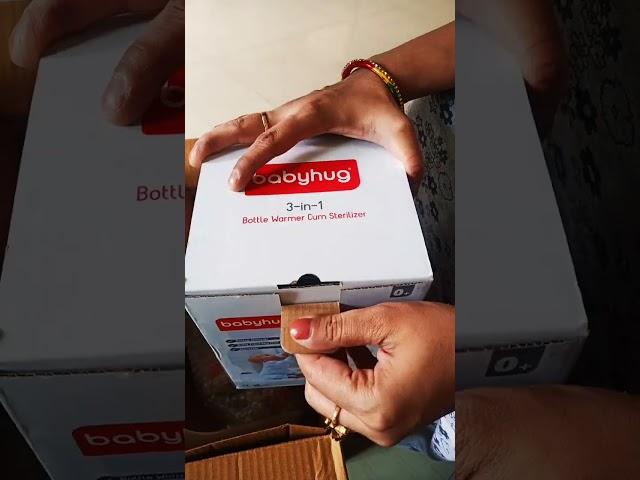 Unboxing babyhug product, 3-in-1 bottle warmer cum sterilizer from #babyhug #firstcry #firstcryhaul