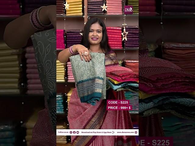 Bhandhini Crushed Chiffon Saree @ 999+$| Booking - 6369554545 | www.dsrsarees.com