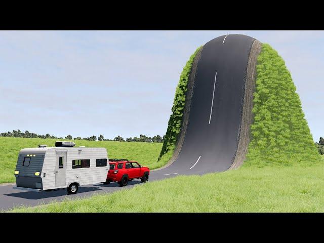 Cars vs Giant Bulge #8 – BeamNG.Drive