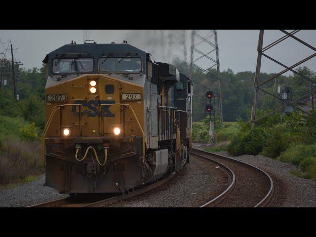 CSX and Norfolk Southern Trains on the Lehigh Line in August!