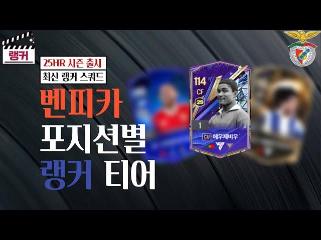 '벤피카' 포지션별 랭커 티어, 랭커 스쿼드 [TOP30] 25HR 시즌 출시 FC온라인/피파4