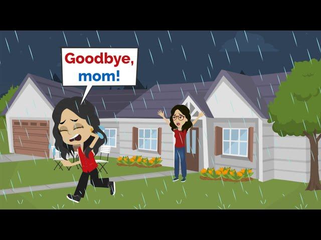 Nora RUNS AWAY! | Easy English conversation practice | Nora English