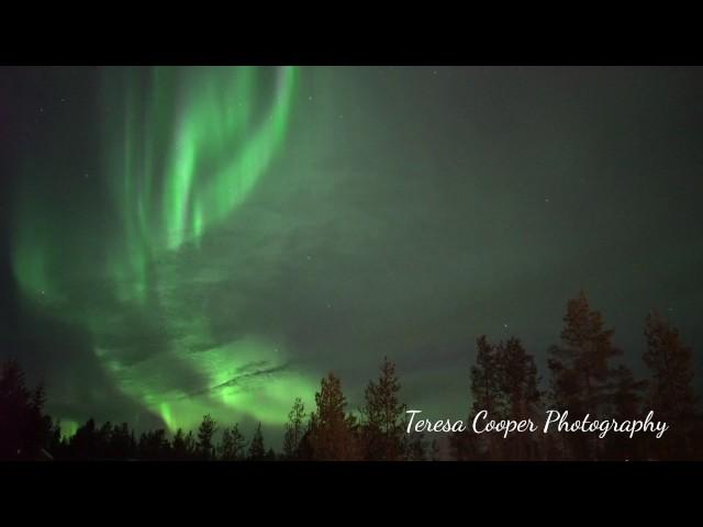 Stunning Northern Lights Real Time to music - Sony A7Sii LAPLAND