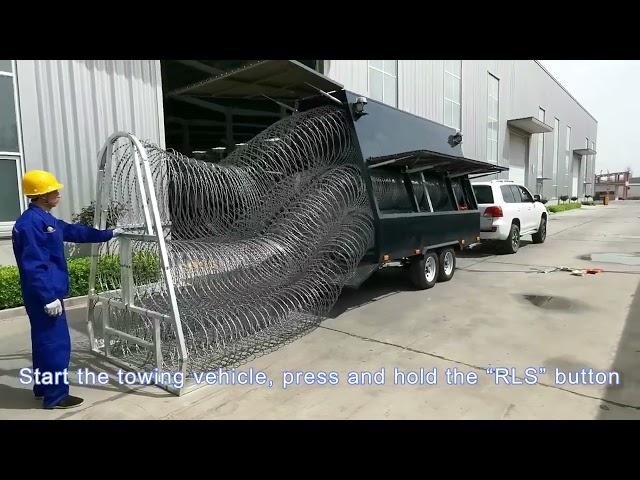 Mobile Razor Wire Security Barrier-Rapid deployment