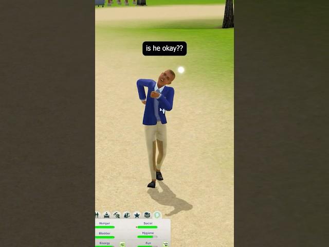 why is he walking like that  #sims3