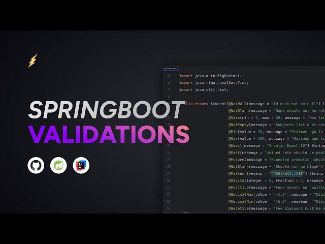 Spring Boot | REST API Request Validation & Exception Handling | 2024