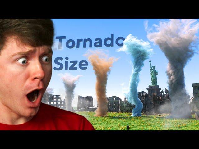 Reacting to BIGGEST TORNADOS the SIZE COMPARISON!