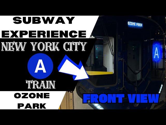 New York City Subway R211 A Train (to Ozone Park) Front View
