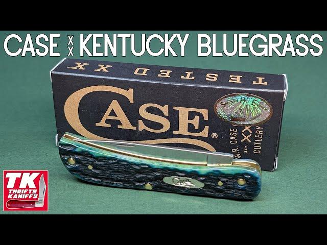 Case Sodbuster Jr.  Kentucky Bluegrass Bone Peach Seed Jig Pocket Knife 22765 (6137 SS)