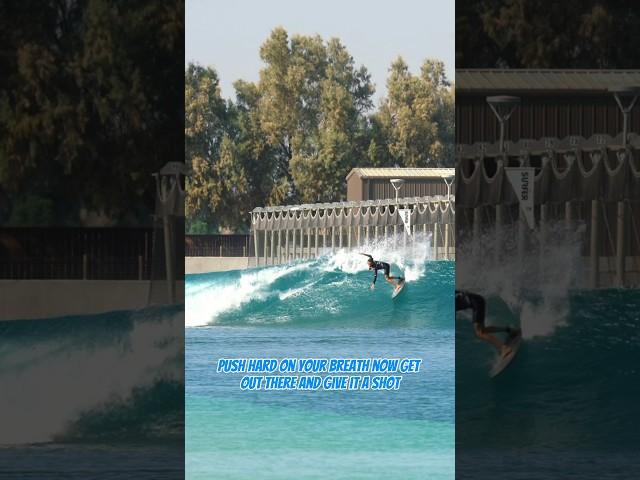 Try THIS when doinf a backside turn #SurfTips #SurfCoach #HowToSurf