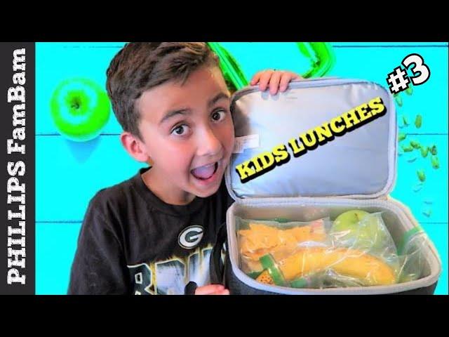 KIDS SCHOOL LUNCH IDEAS | BACK TO SCHOOL LUNCHES|  PHILLIPS FamBam Vlogs