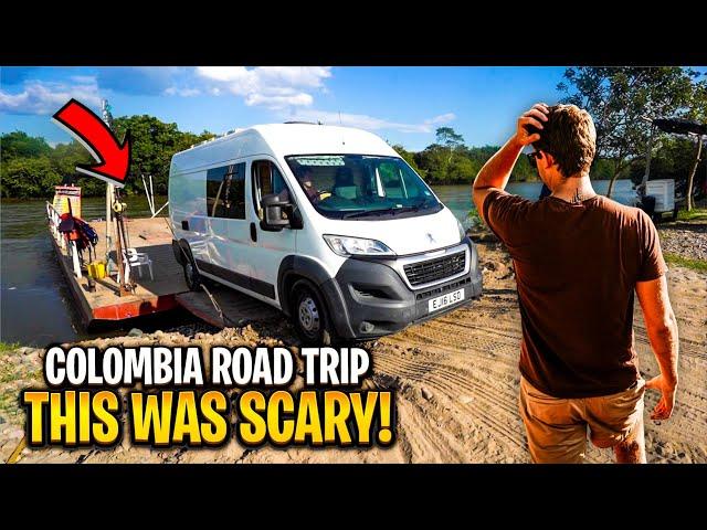 The scariest river crossing in Colombia! (COLOMBIA ROAD TRIP!)