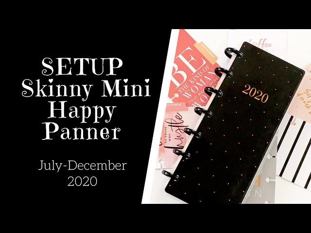 SETUP Skinny Mini Happy Planner 2020 | Setting up The Happy Planner Skinny Mini QUICK & EASY