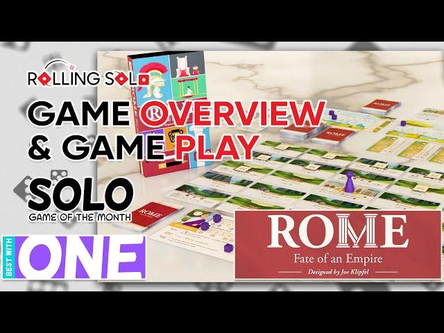 Rome: Fate of an Empire | Solo Game Of The Month | Game Overview & Gameplay