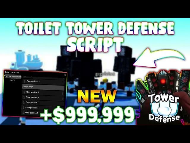 Toilet Tower Defense Script: Trade Scam, Inf Money, Gem Dupe!