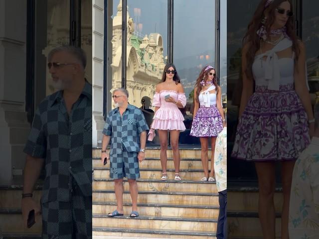 Billionaire family leaving Hotel Paris in Ferrari & Lamborghini #monaco #luxury #trending #lifestyle