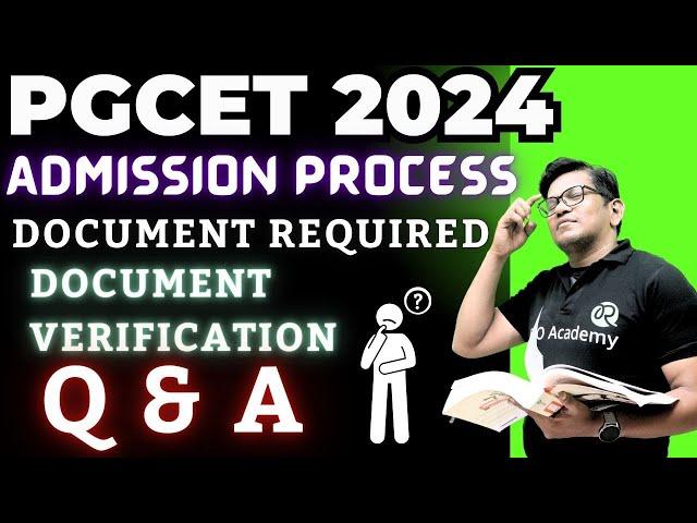 PGCET 2024 update | MBA - MCA | Admission Process | Document Required | Q & A