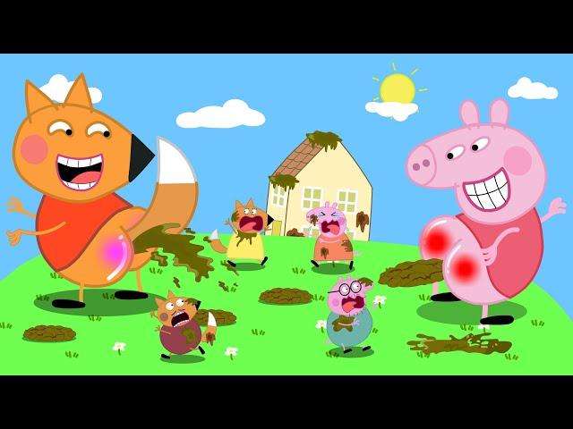 Peppa, Don't Do That On The Mountain !!! Peppa Pig Funny Animation