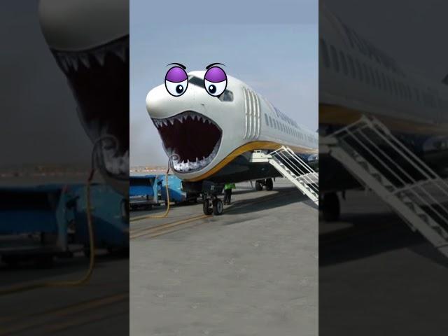 Airplanes Shark - Doodles are flying and singing #shorts #cutedoodles