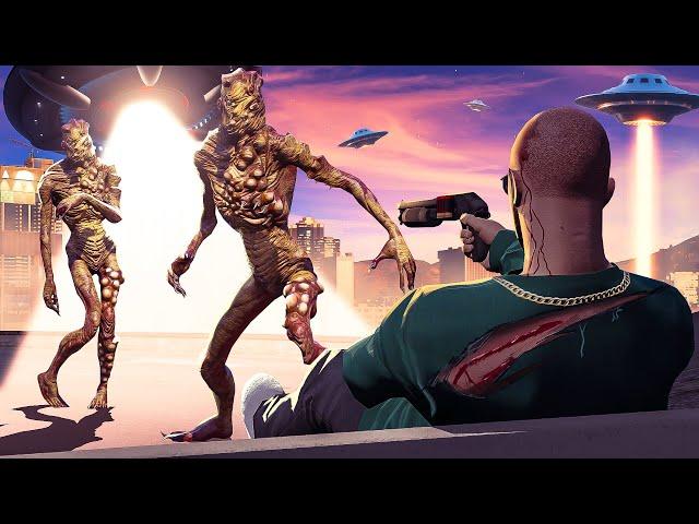 Surviving An ALIEN APOCALYPSE in GTA 5 RP!