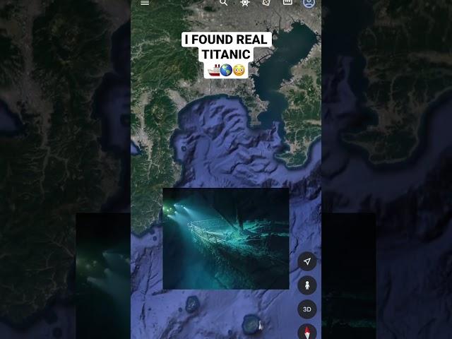 I Found Titanic On Google Maps!  #shorts #googleearth #googlemaps