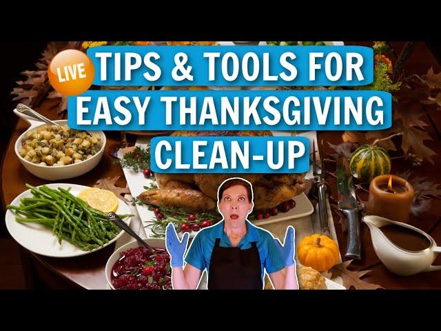 Tips & Tools for Easy Thanksgiving Cleanup Live with Angela Brown