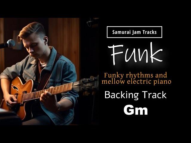 Funk Soul Guitar Backing Track in  G minor