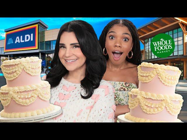 Aldi vs. Trader Joes vs. Whole Foods BAKING Challenge! - Wedding Cakes