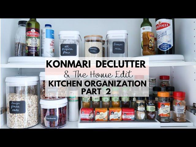 KONMARI Kitchen Declutter | The Home Edit Cupboard Organization | Part 2