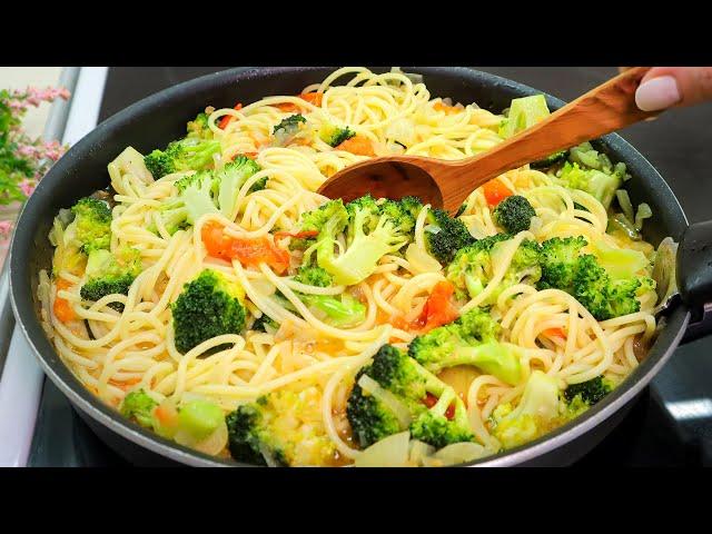 I make this creamy pasta with broccoli every 3 days! Delicious and very simple dinner recipe