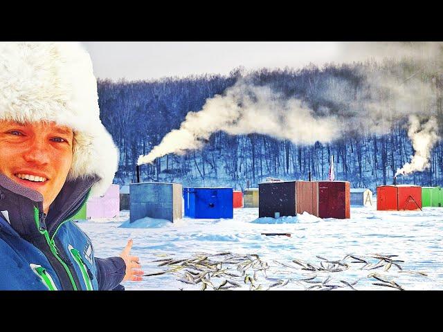 ГОРОД НА ЛЬДУ! РЫБАЛКА В ТРУСАХ, МАЙКЕ и ТАПКАХ! Рыбалка с домашним комфортом 2024