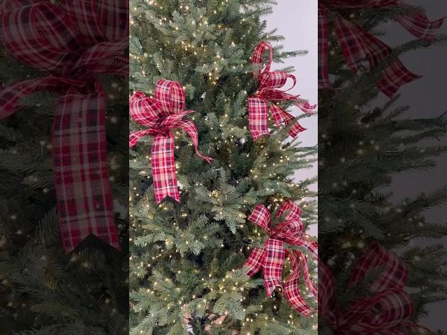 Best way to work ribbon into your Christmas tree! #shorts #diy #decor #christmas #ribbon