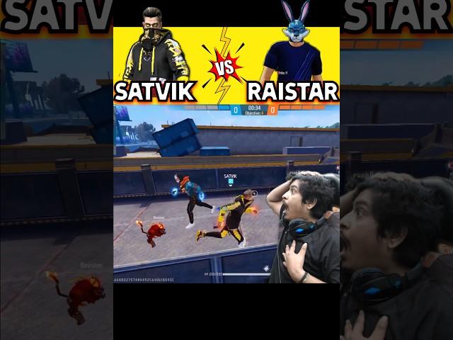 Raistar vs SATVIK  @RaiStar @satvik #shorts #viral #freefireshorts #satvik #raistar