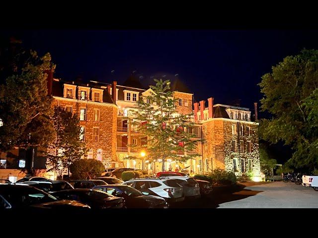 Ben and Brandi at the Crescent Hotel (haunted hotel)