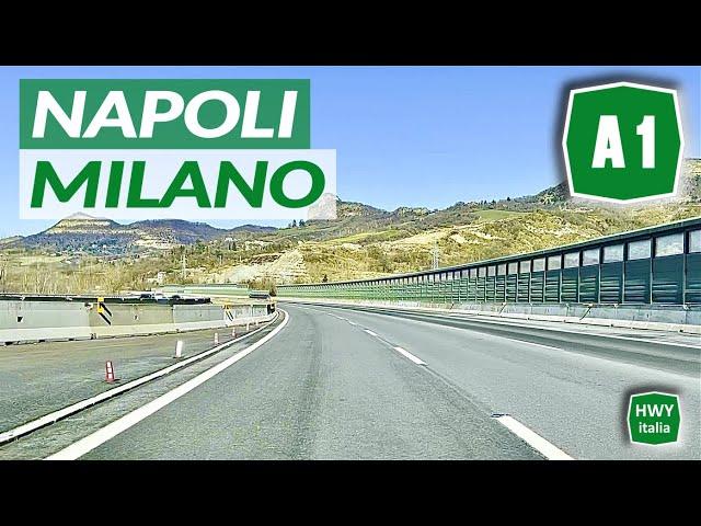 Driving from Naples to Milan, ITALY | Autostrada A1 del Sole