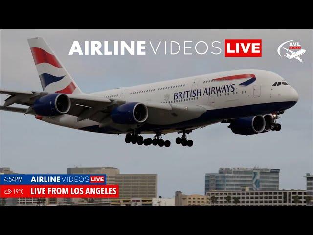 LIVE: Exciting LAX Airport Action - Up-Close Shots and Thunderous Sounds!