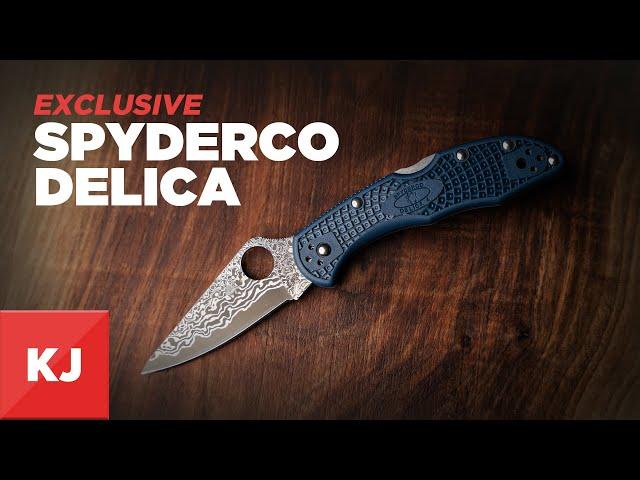 Spyderco Delica with FRN Handles (Steel Blue) | KnifeJoy Exclusive