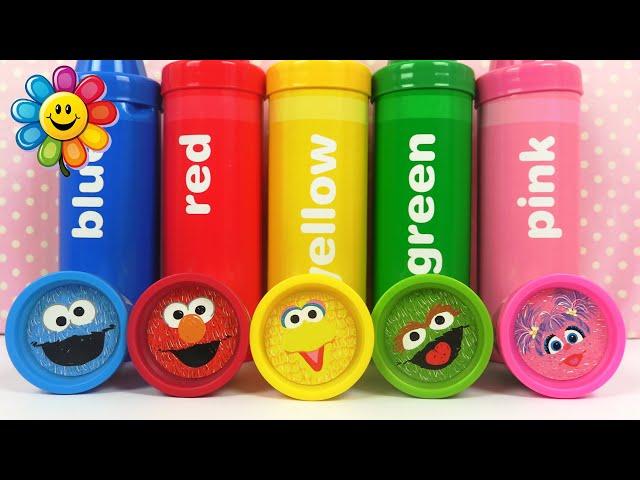 Sesame Street Learning Activity  | Color Surprises Play Doh | Educational Toddler Videos