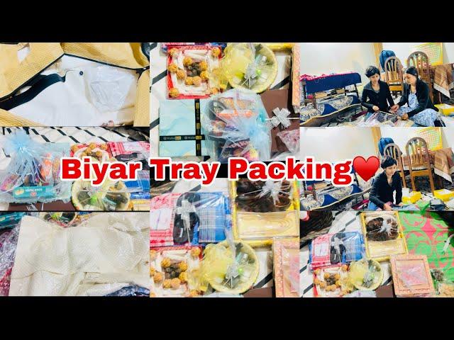 Biyar Tray Packing ️||Return Jurunr Preparation||Dorar Gifts